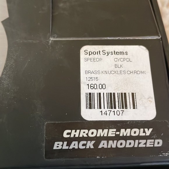 Unisex-Genuine Speedplay Brass Knuckles Pedal Set, Black, Chrome-moly, Brand - Picture 5 of 7